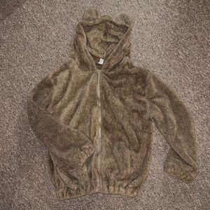 Plushy teddy bear hoodie